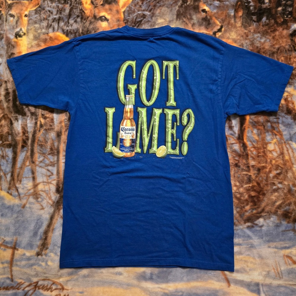 Corona Extra Got Lime? 2005 Y2K Mexican Beer Liquor Promo Tee sz Large